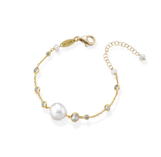 Bracciale Lelune Donna LELUNE GLAMOUR in Argento Perla LGBR392.2 - LGBR392.2